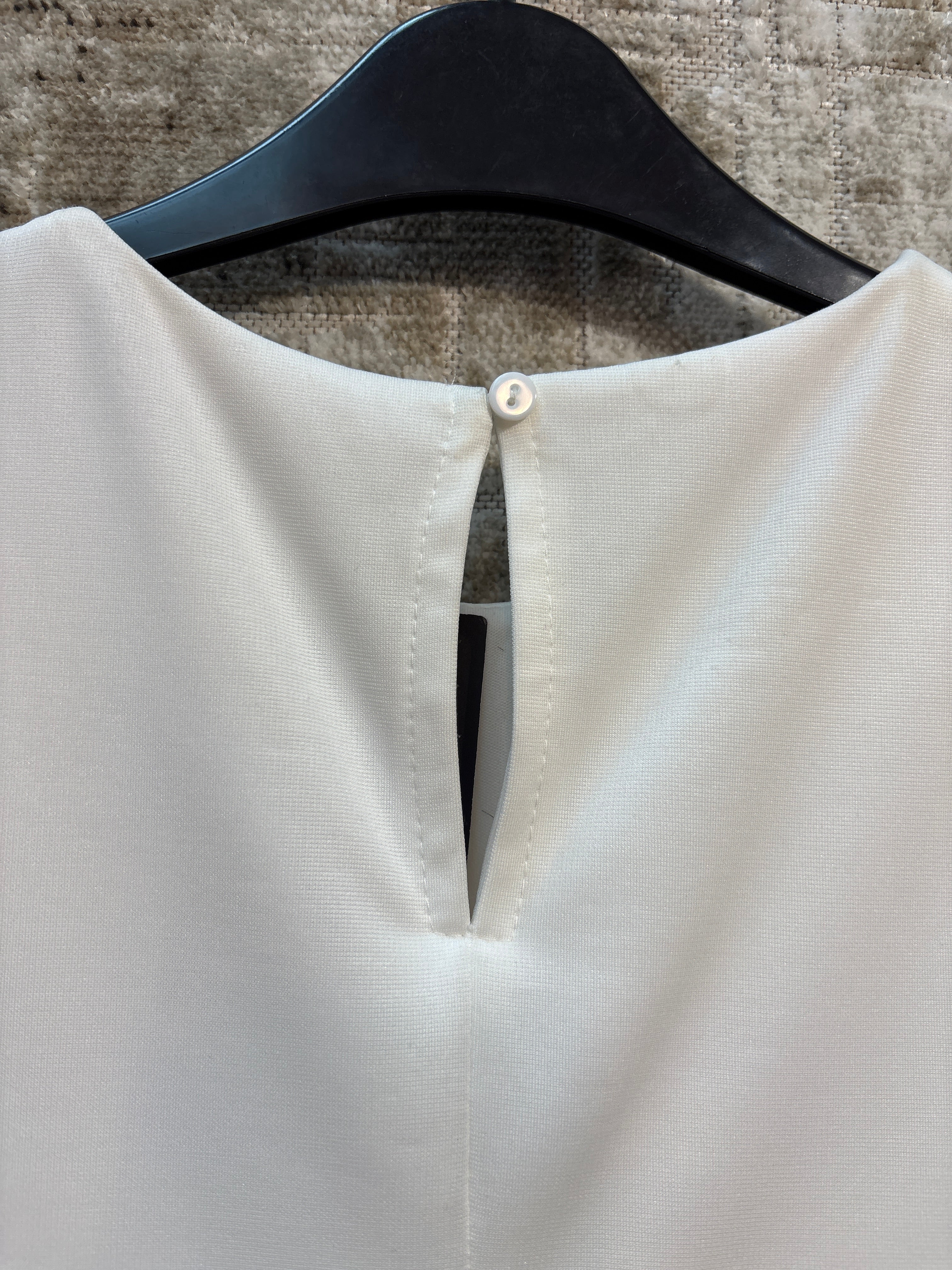 Feather-Trim Sleeveless Shift Dress