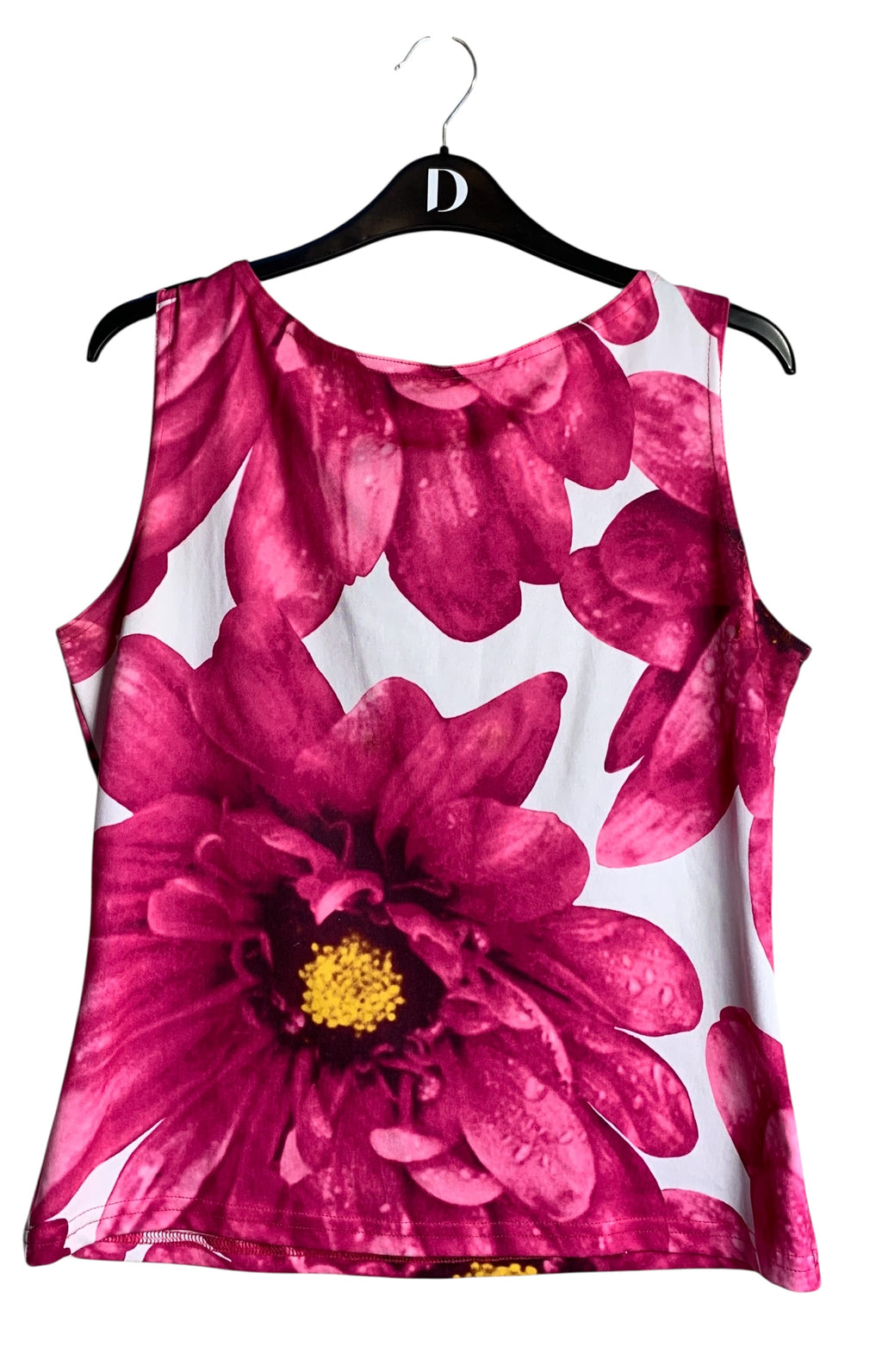 Y2K Pink Floral Print Tank Top