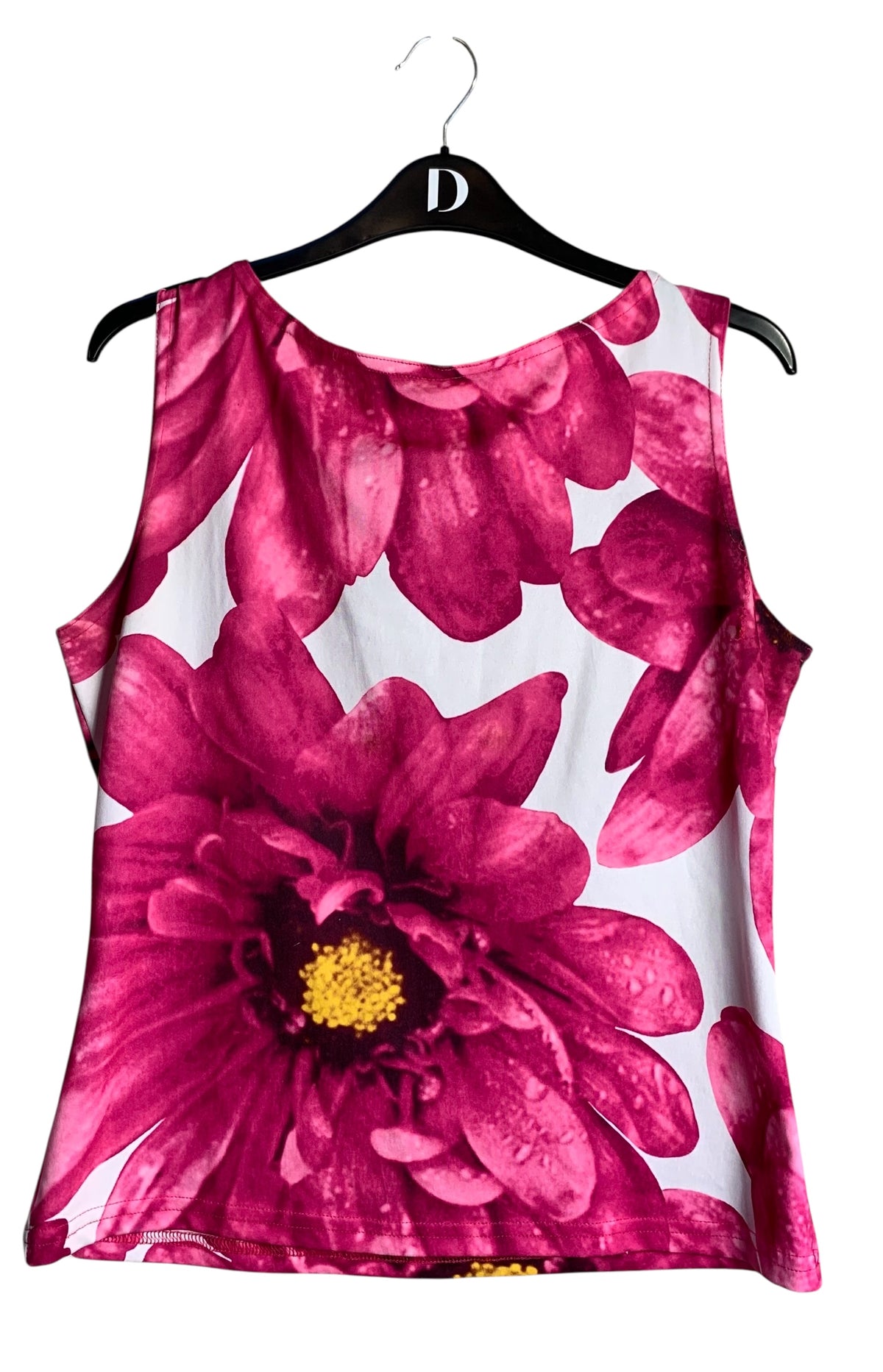 Y2K Pink Floral Print Tank Top