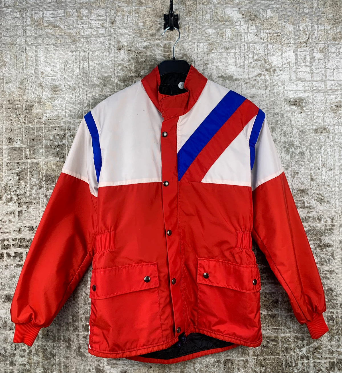 Mens Vintage Yamaha Red White Blue Racing Jacket