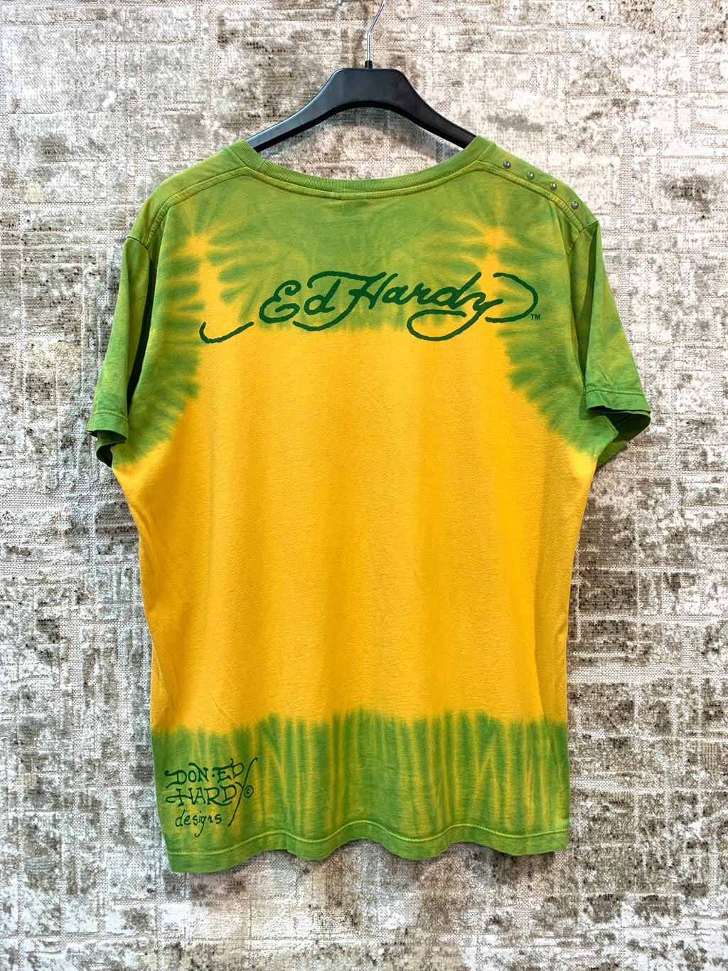 Ed Hardy Tie-Dye Skull Coast to Coast Tee