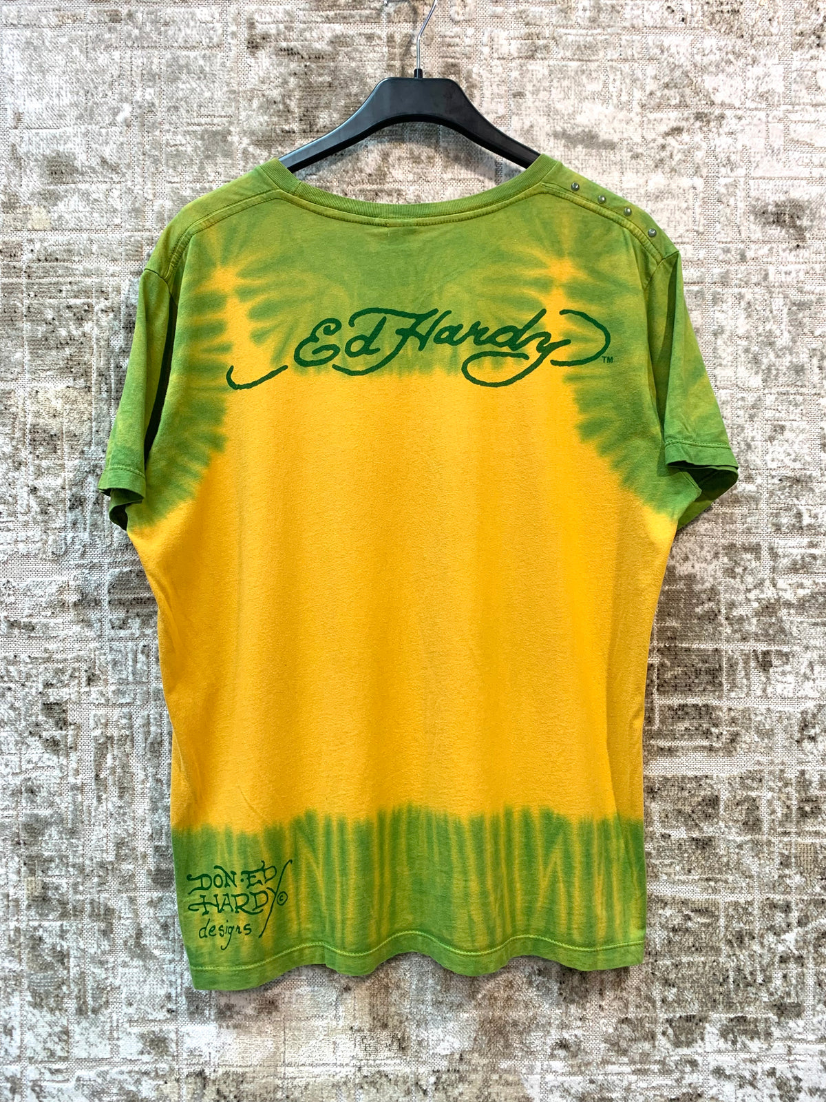Ed Hardy Tie-Dye Skull Coast to Coast Tee