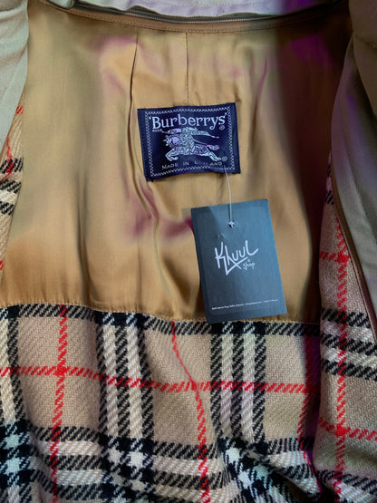 Vintage Burberrys Beige Long Trench Coat