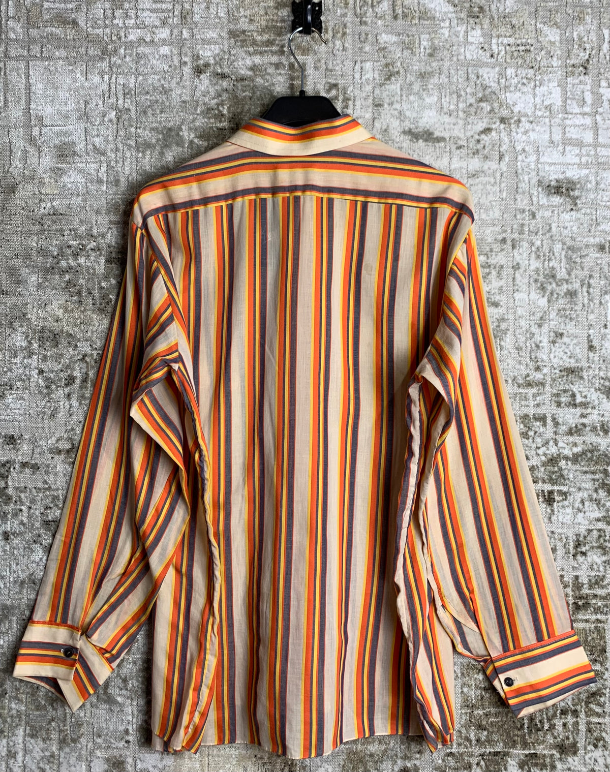 Aktuell 70s Striped Button Up Shirt