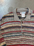 Missoni Italy Knit Polo Long Sleeve Sweater