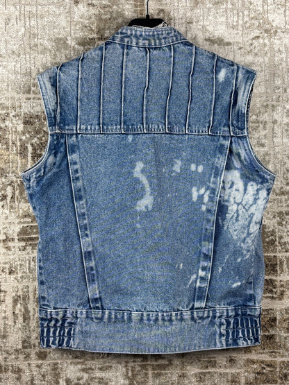 Mens Vintage Denim Utility Vest