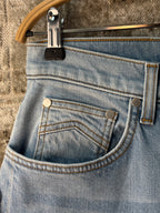 Rhude Wide Leg Light Wash Denim Jeans