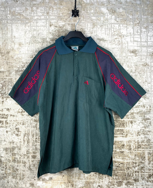 Mens Vintage Adidas Equipment Button Up Shirt