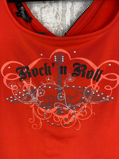Women's Y2K Rock 'n' Roll Red T-Shirt