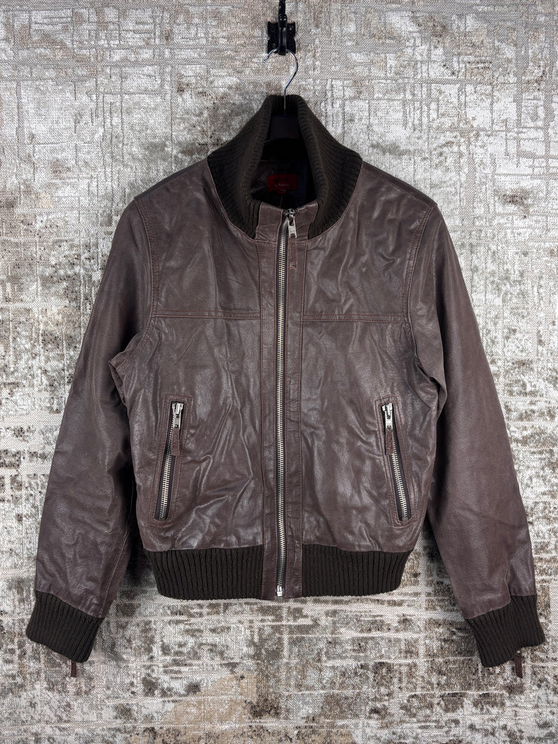 Women Vintage Dark Brown Suede Leather Jacket