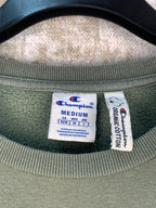 Men's Vintage Champion Khaki Green Sweatshirt