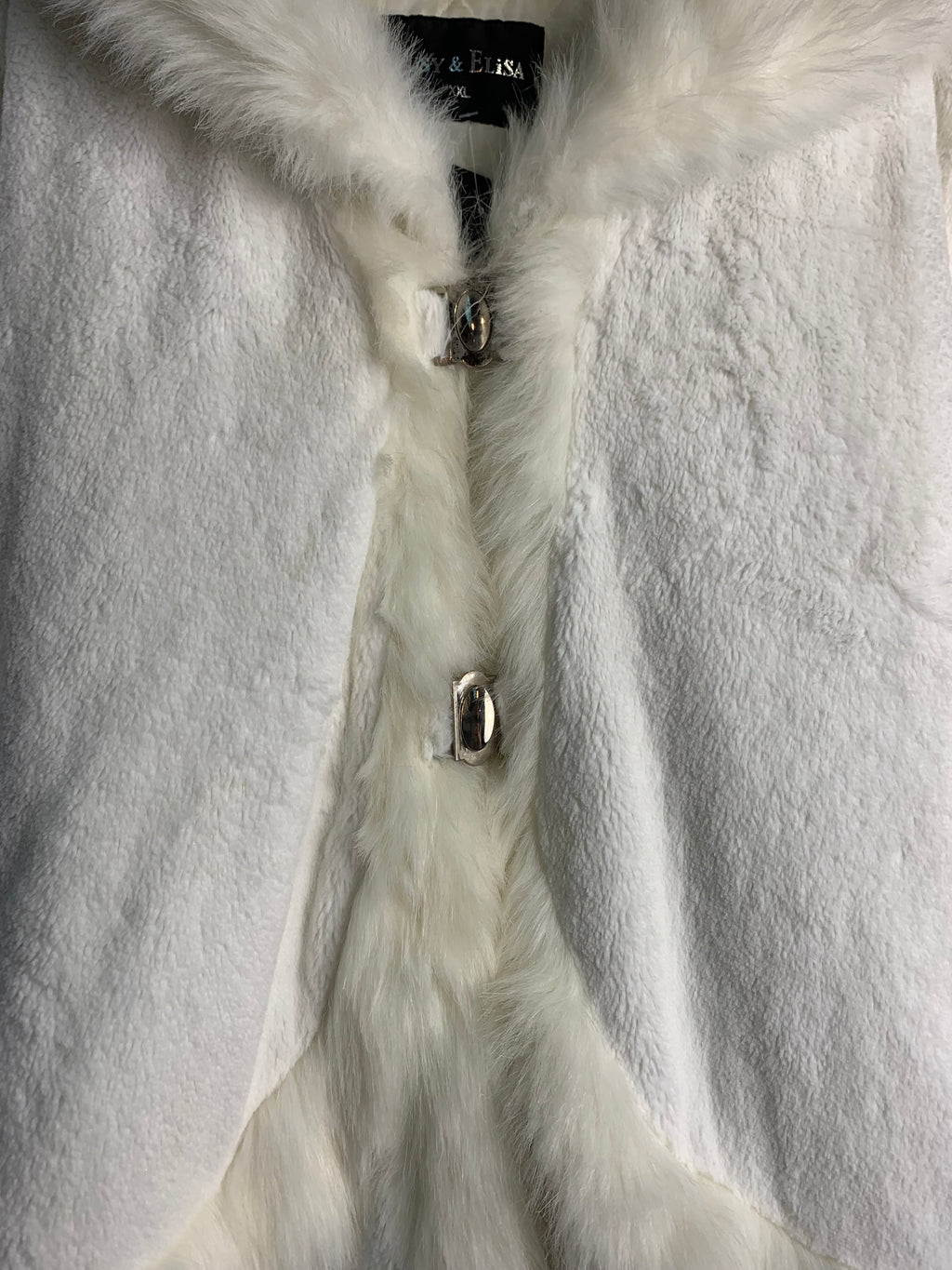 Lusy & Elisa Faux Fur Trim Coat