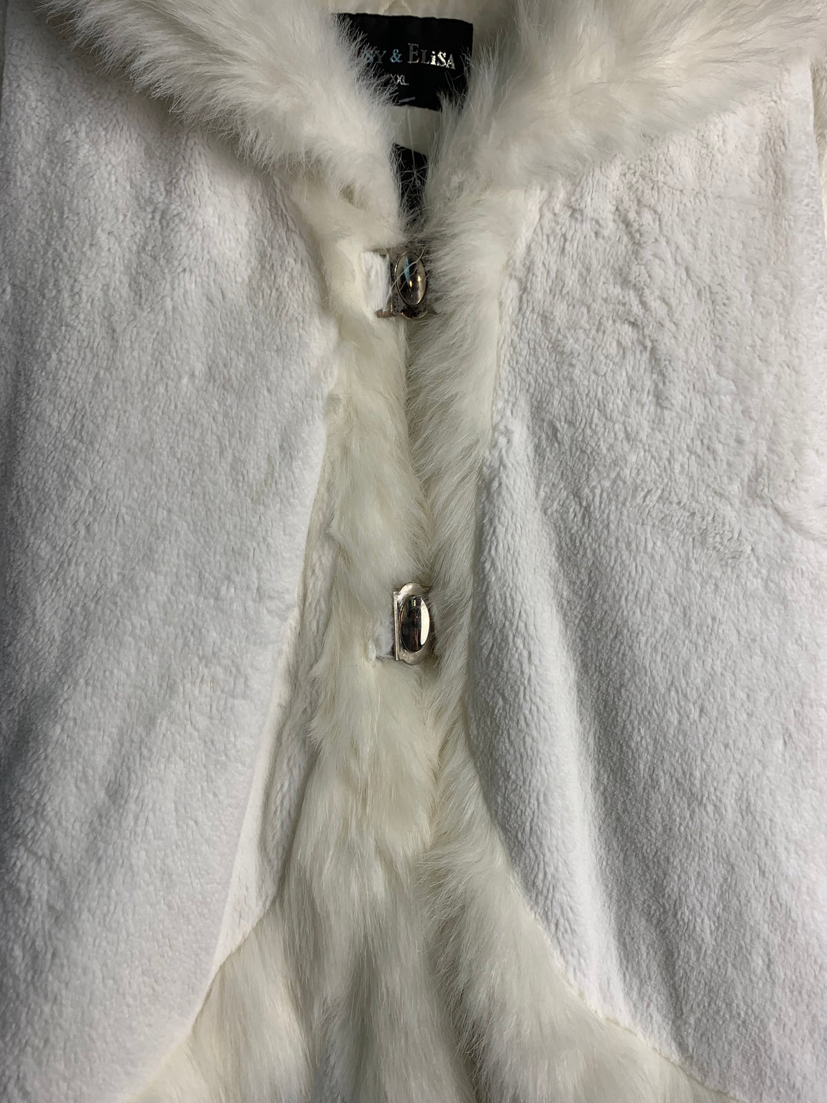 Lusy & Elisa Faux Fur Trim Coat