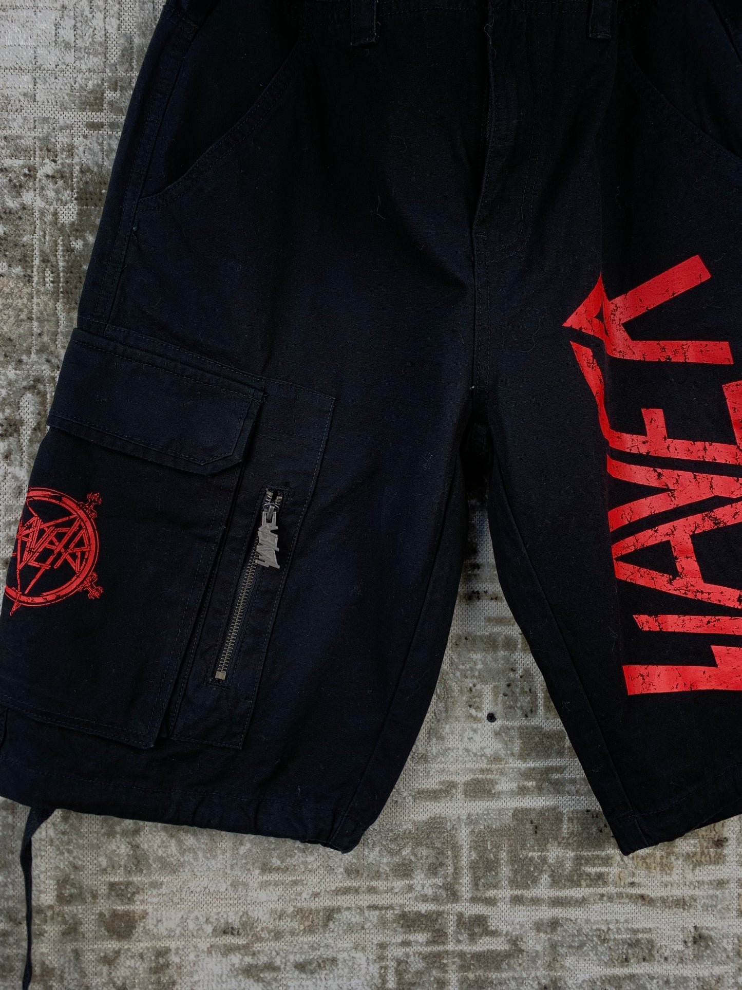 Men's Slayer Black Cargo Shorts
