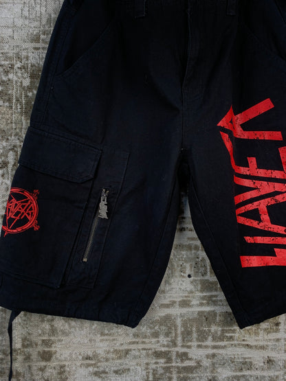 Men's Slayer Black Cargo Shorts