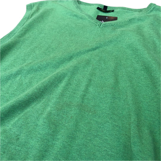 Women Green Knit Vest S