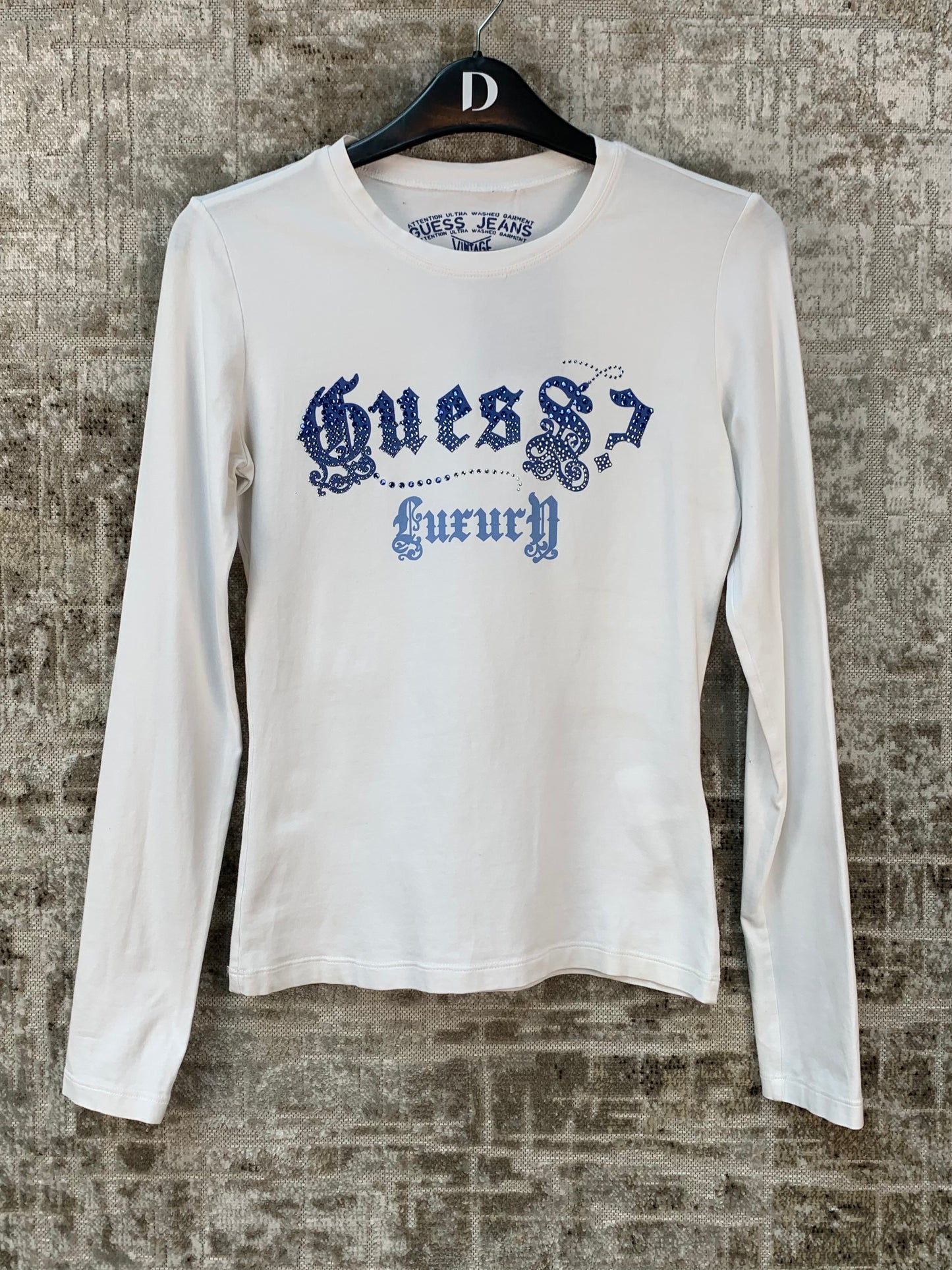 Womens Y2K Guess Luxury Long Sleeve Top