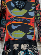 Desigual Graphic Print Long Sleeve Dress