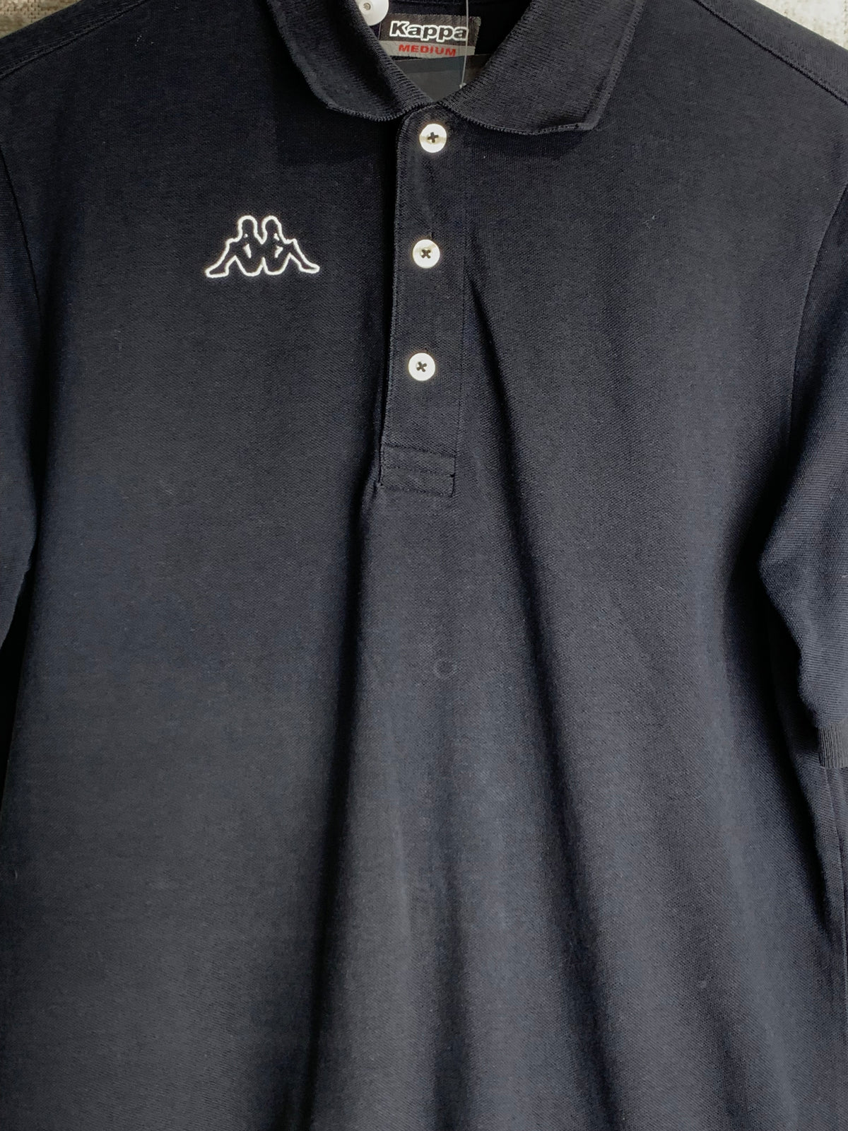 Kappa Black Pique Polo Shirt