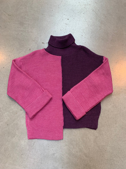 Colorblock Turtleneck Sweater Women’s M