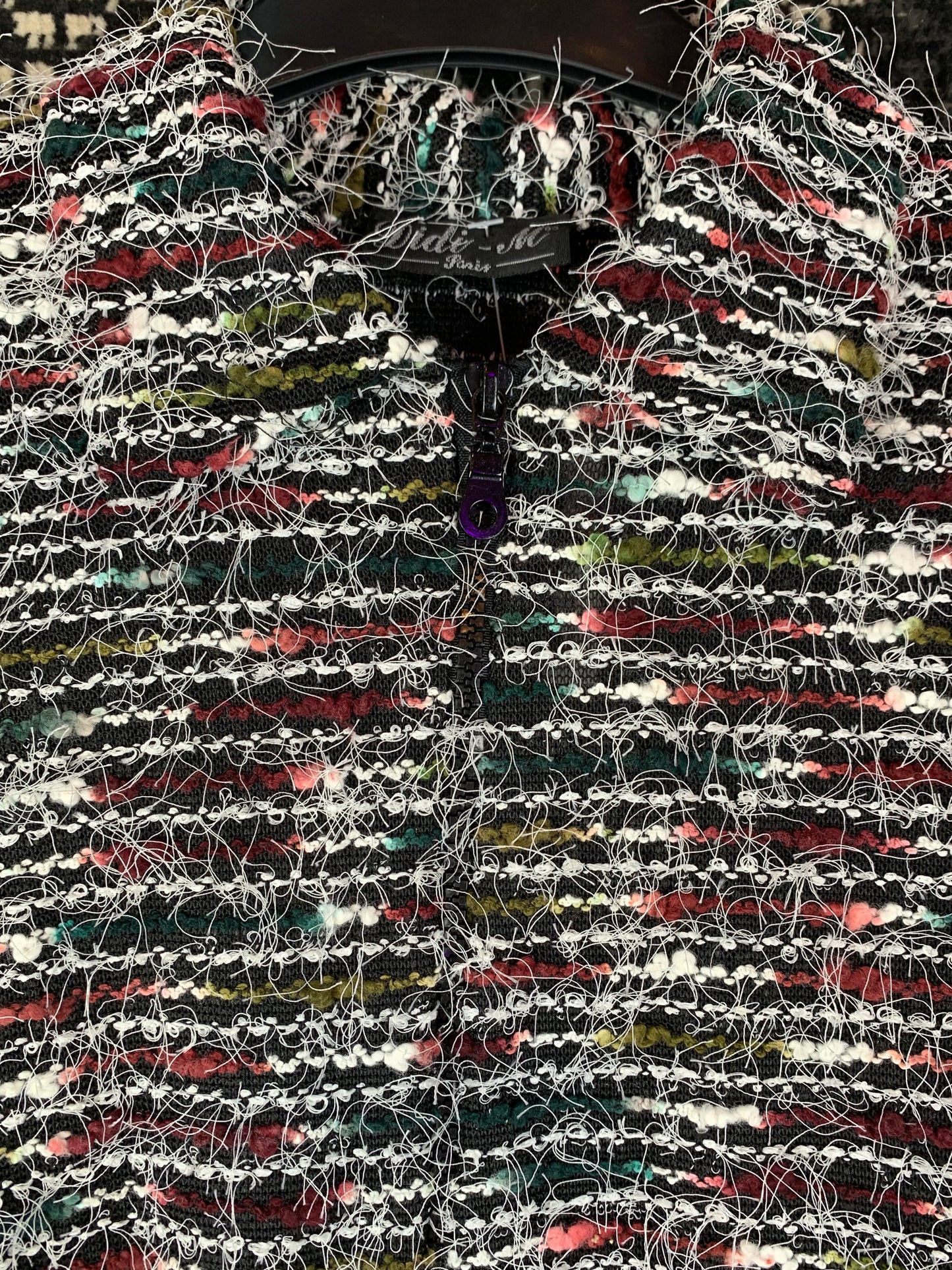 Women's Vintage Distressed Long Sleeve Zip Top