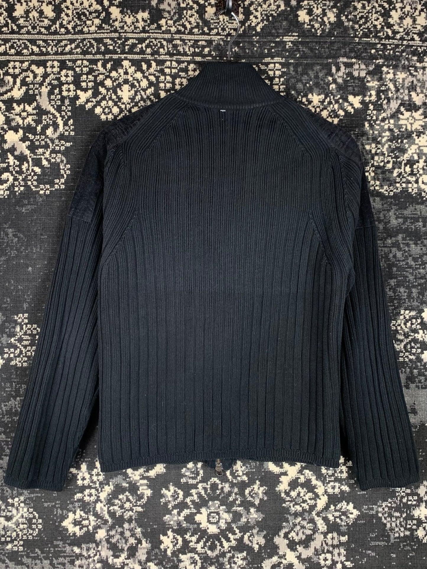 100/18 Esprit de Corp Vintage Y2K Black Ribbed Knit Sweater