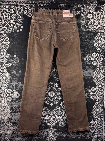 Vintage Women's Double Saddle Stitched Quality Brown Denim Jeans