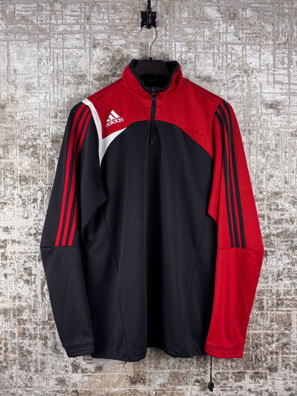 Mens Vintage Adidas Black Red Track Jacket
