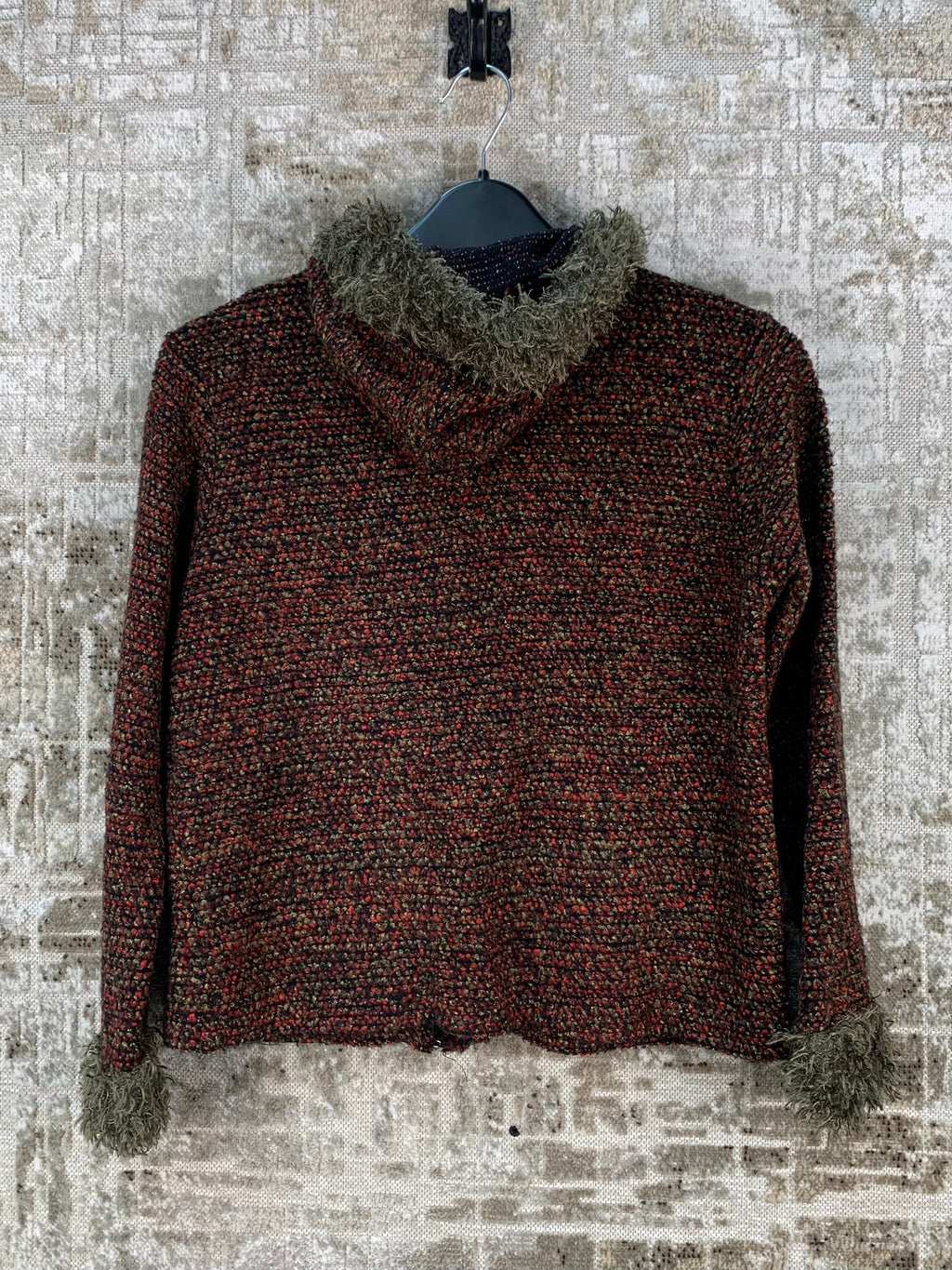 Womens Y2K Knit Hoodie