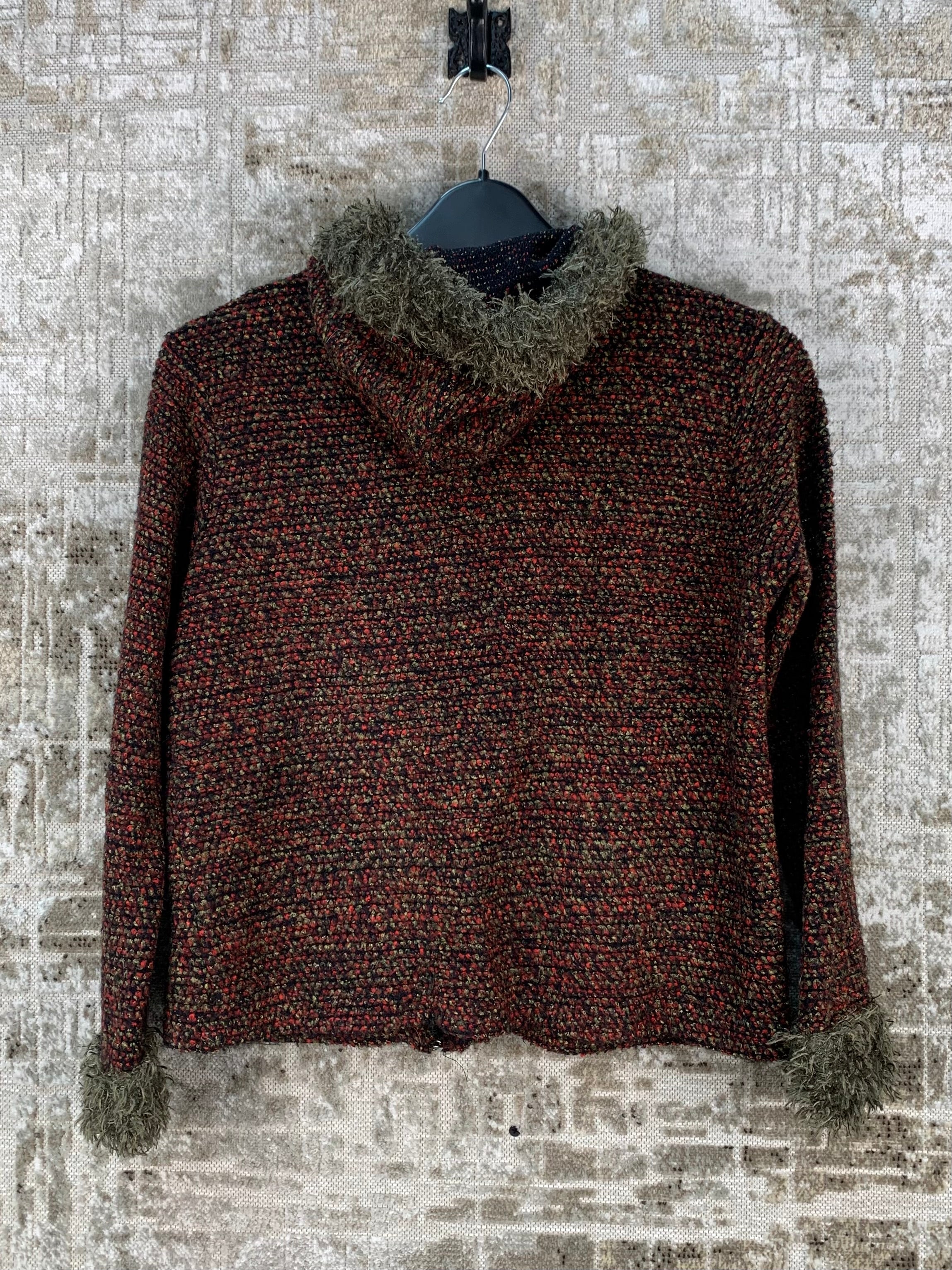 Womens Y2K Knit Hoodie