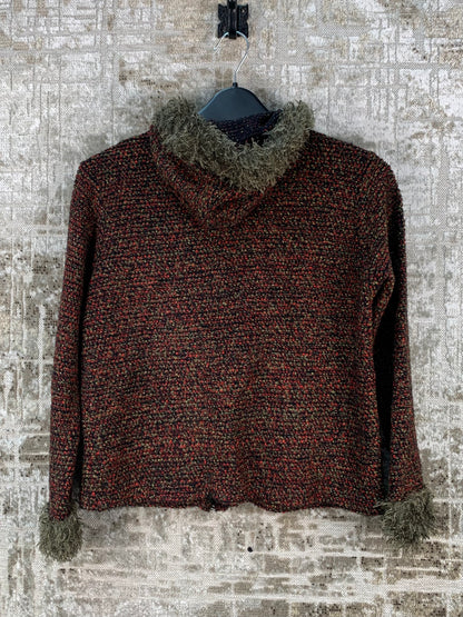 Womens Y2K Knit Hoodie