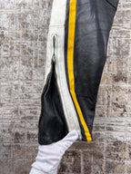 Men's Vintage Black Leather Pants