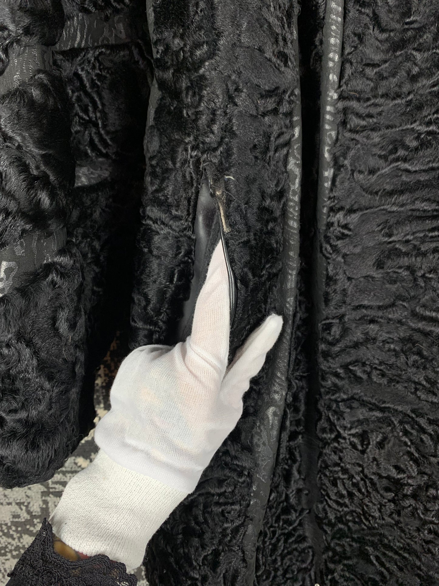 Women’s Vintage Black Persian Lamb Fur Coat