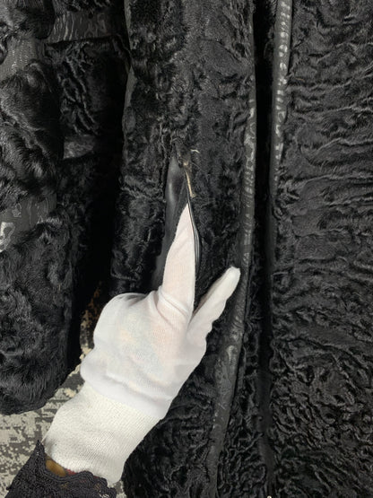 Women’s Vintage Black Persian Lamb Fur Coat