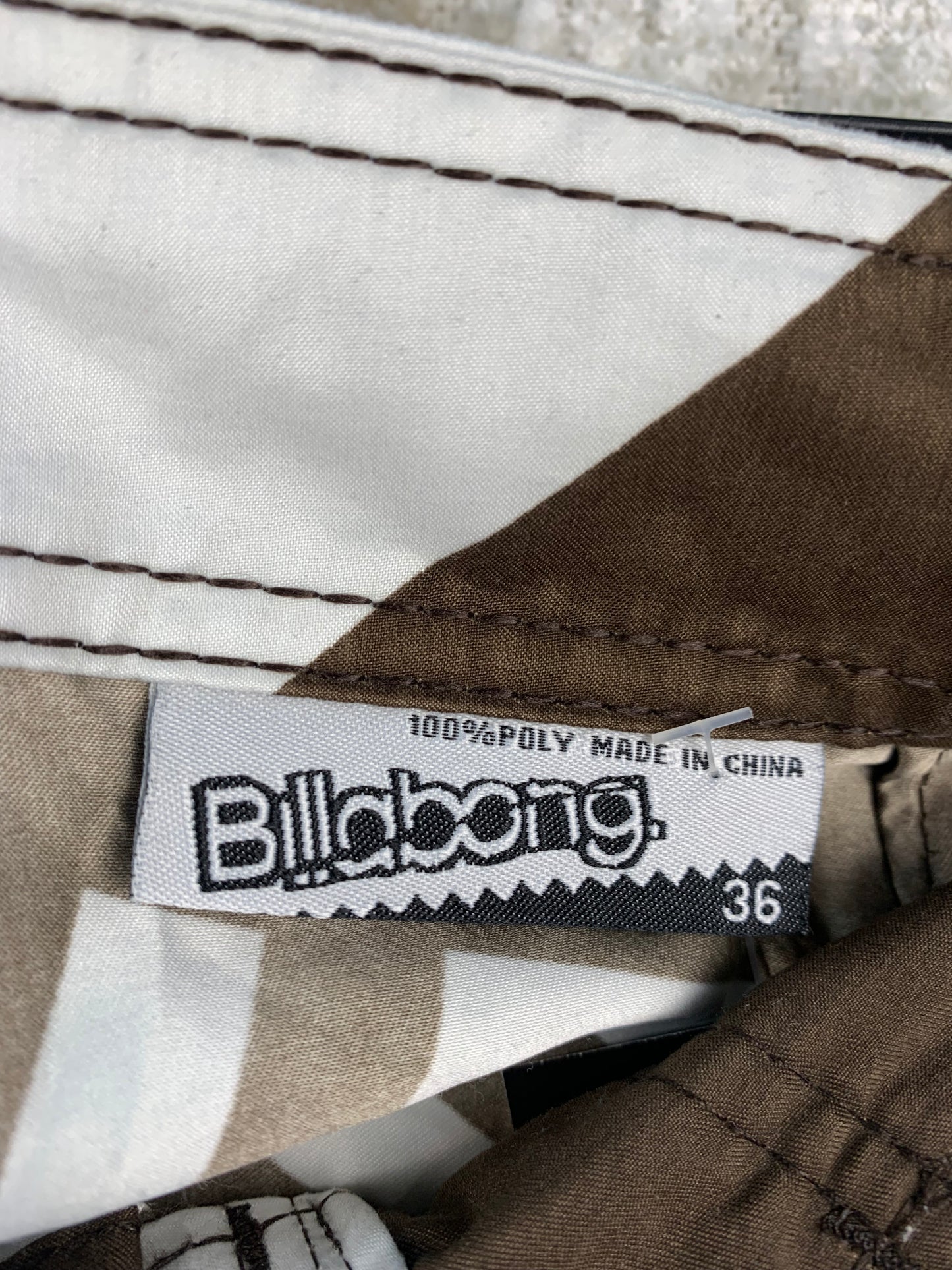 BillaBong Blue White and Brown Design Shorts
