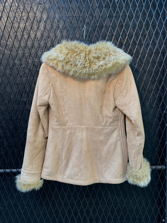 Womens Y2K Fur Jacket