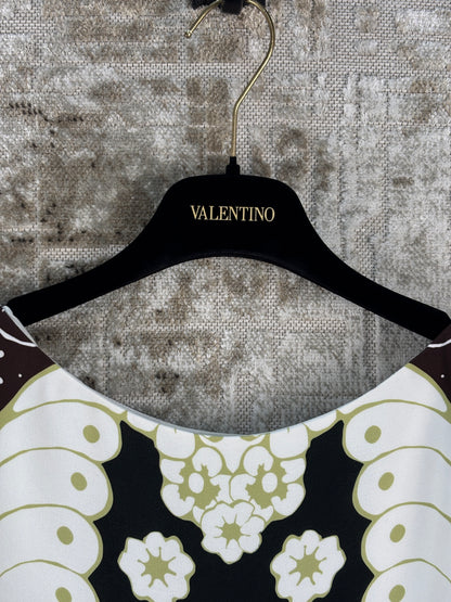 Valentino Garavani Tropical Word Arazzo Kaftan Dress