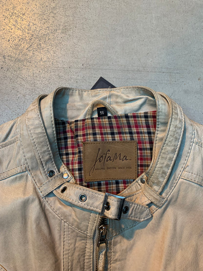 Men’s Vintage Jofama Light Beige Leather Jacket