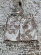 Y2K Tropical Print Mini Skirt