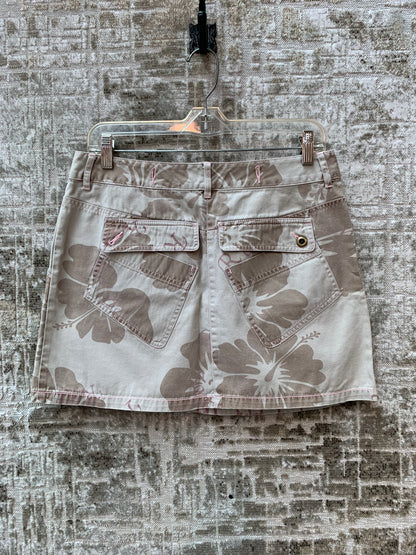 Y2K Tropical Print Mini Skirt