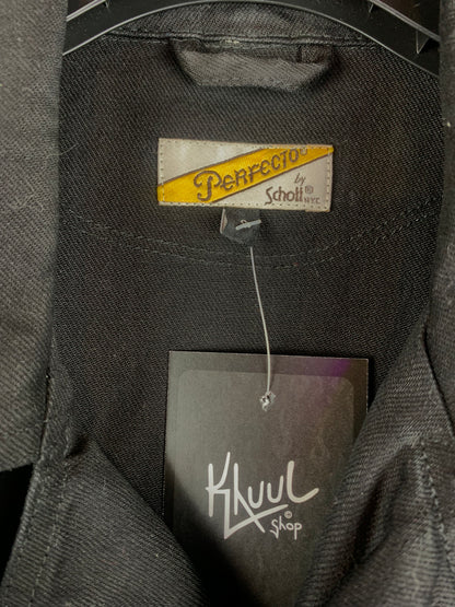 Vintage Schott NYC Perfecto Classic Black Denim Moto Jacket