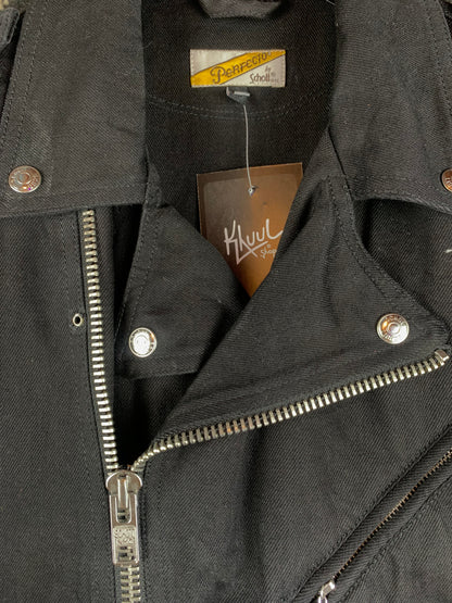Vintage Schott NYC Perfecto Classic Black Denim Moto Jacket