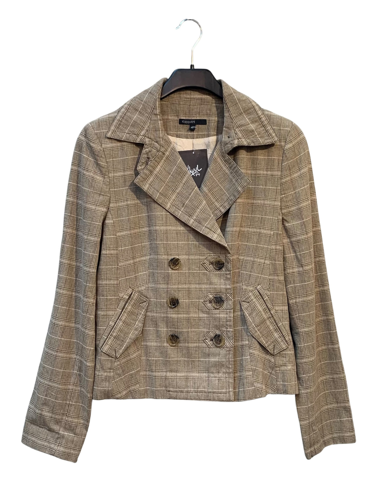 KappAhl Plaid Double-Breasted Blazer