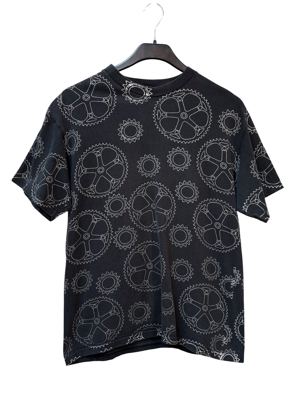 Mens Vintage Stüssy All Over Gear Print T Shirt