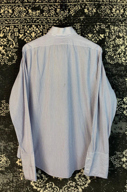 "Polo by Ralph Lauren" Blue Striped Long Sleeve Button Up Shirt