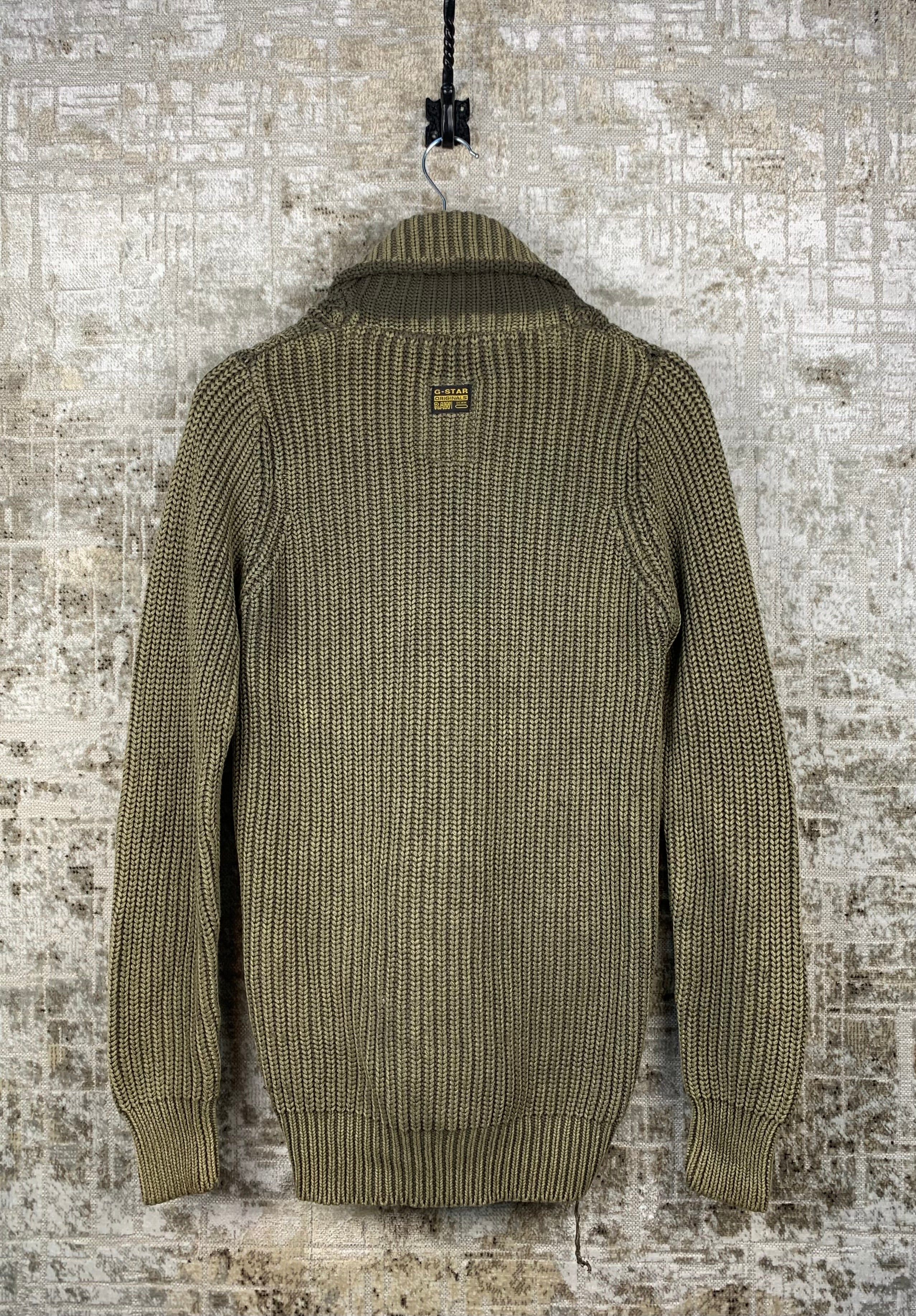 Men's G-Star Raw Green Knit Cardigan