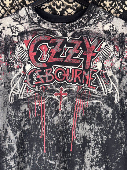 Vintage Ozzy Osbourne All Over Print Band T-Shirt XL