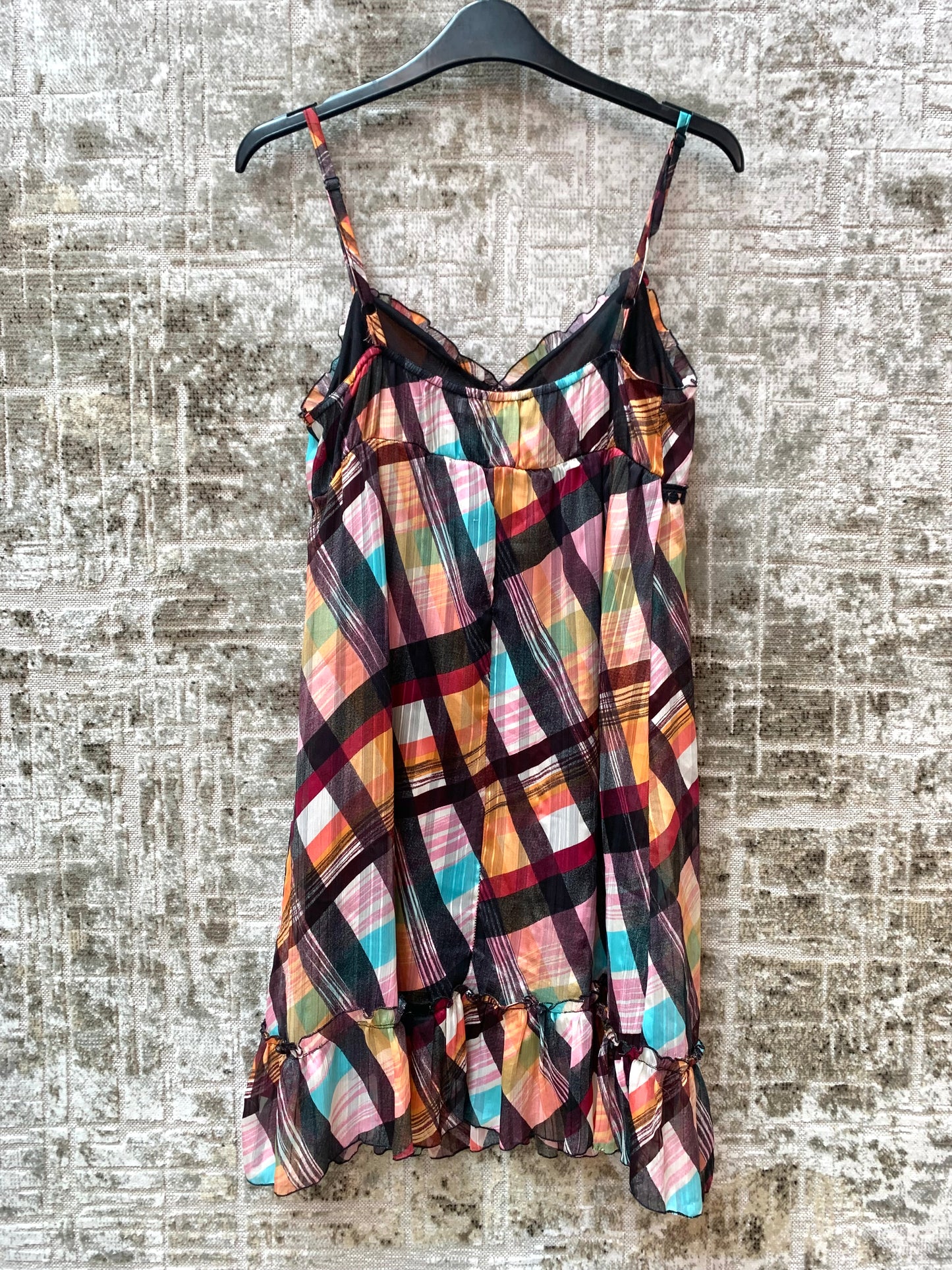 Cache Cache Multicolour Plaid Slip Dress