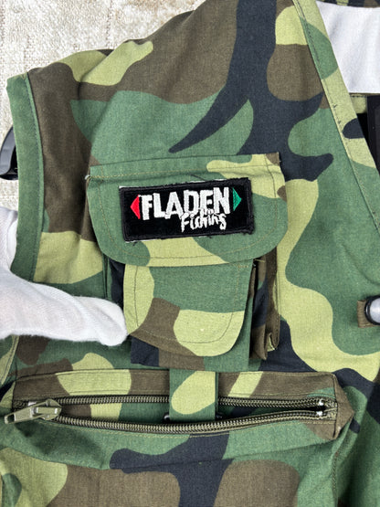 Men Vintage Military Camo Utility Vest