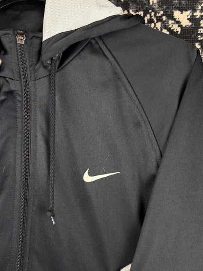 Men's Vintage Nike Black Hooded Track Jacket